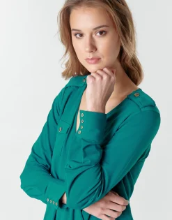 New Marciano - SALLY CREPE TOP Vert