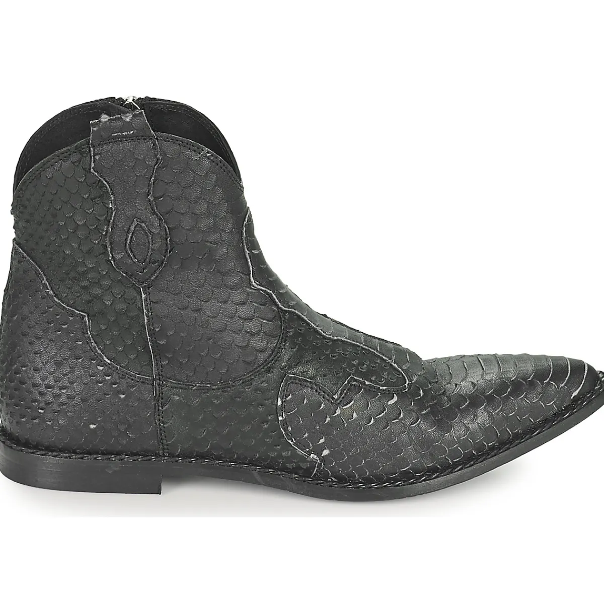 Mimmu - PYTHON INTAG Noir Discount