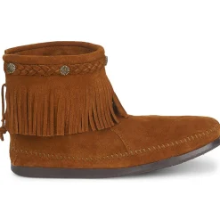 Hot Minnetonka - HI TOP BACK ZIP BOOT Marron