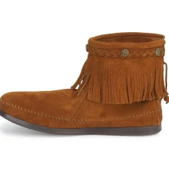 Hot Minnetonka - HI TOP BACK ZIP BOOT Marron