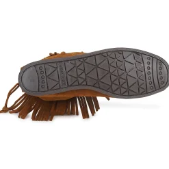 Hot Minnetonka - HI TOP BACK ZIP BOOT Marron