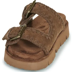 Mou - BIO SANDAL TWO BUCKLES MONOCHROME Marron Hot