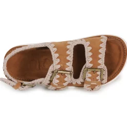 Hot Mou - BIO TWO BUCKLES AND BACK STRAP Marron