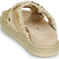 Mou - CRISS-CROSS ROPE SANDAL RAFFIA