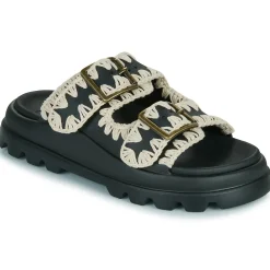 New Mou - EVA ONE-PIECE SLIDE TWO-BUCKLE Noir