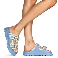 Mou - EVA ONE-PIECE SLIDE TWO-BUCKLE Bleu Clearance