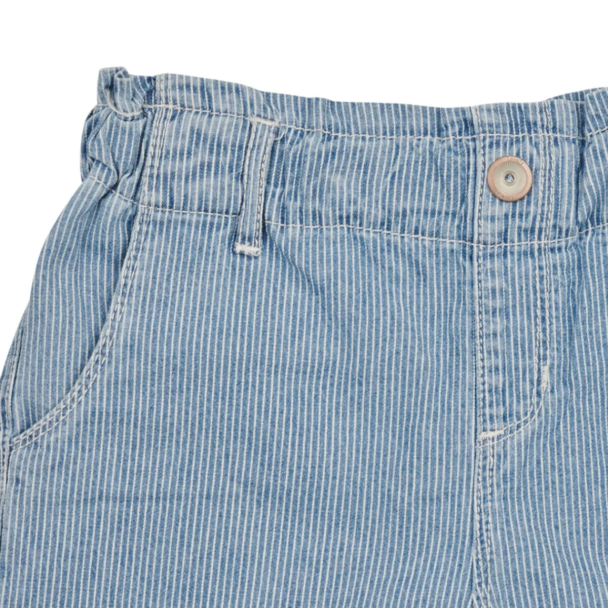 Best Name it - NKFBELLA HW REG DNM SHORTS Bleu