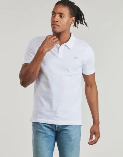 Clearance New Balance - COTTON PIQUE POLO Blanc