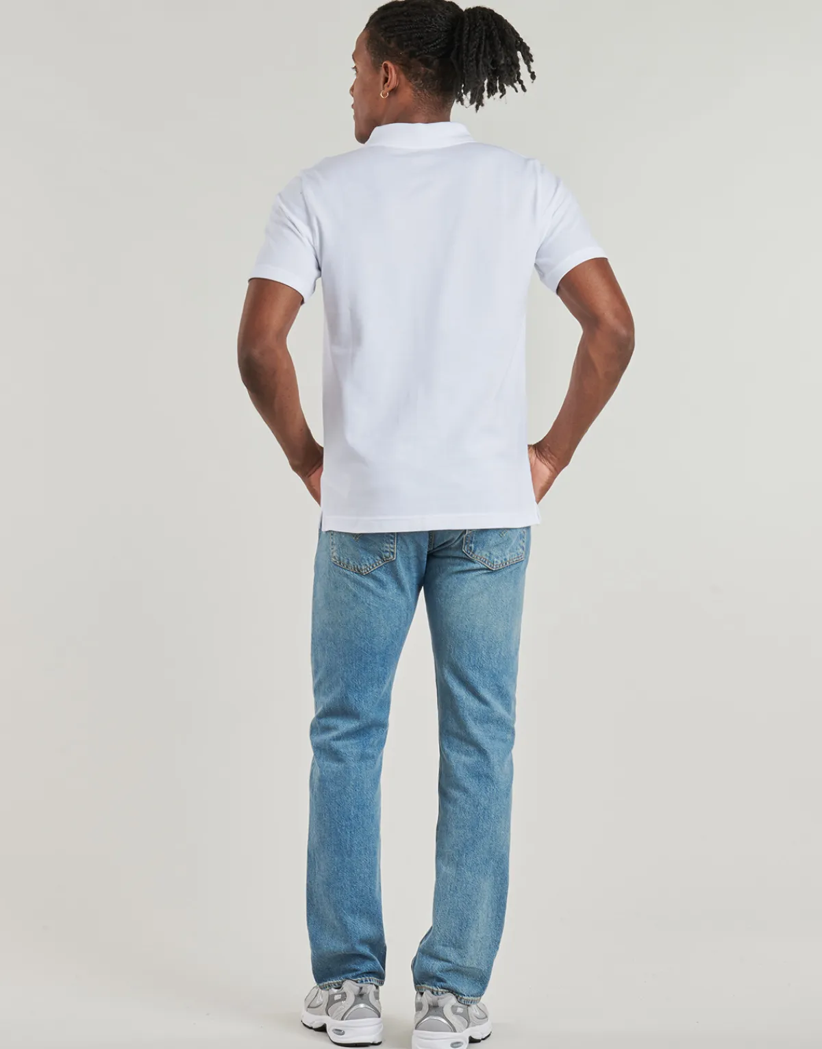 Clearance New Balance - COTTON PIQUE POLO Blanc