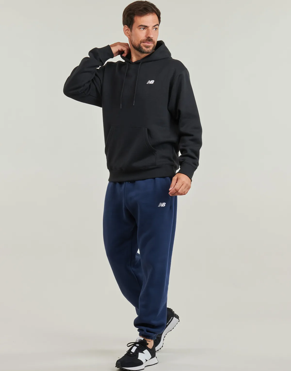 Hot New Balance - SMALL LOGO HOODIE Noir