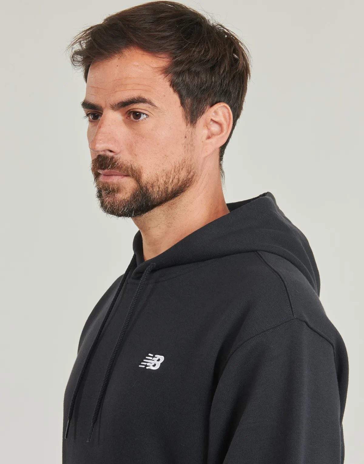 Hot New Balance - SMALL LOGO HOODIE Noir