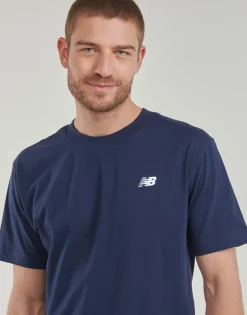 New Balance - SMALL LOGO JERSEY TEE Bleu Sale