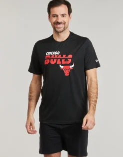 New New-Era - NBA ESSENTIALS TEE CHICAGO BULLS Noir