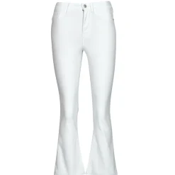 Noisy May - NMSALLIE HW KICK FLARED JEANS VI163BW S* Blanc Sale
