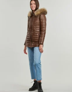 Oakwood - POPPING (removable raccoon fur) Cognac Online