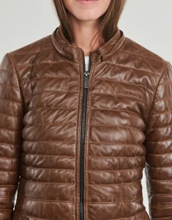 Oakwood - POPPING (removable raccoon fur) Cognac Online