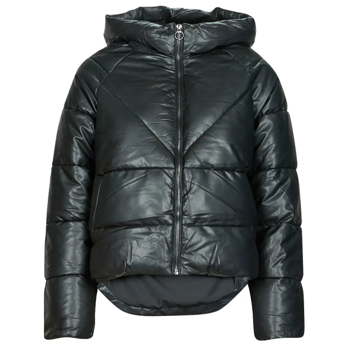 Clearance Only - ONLANJA FAUX LEATHER PUFFER CC OTW Noir