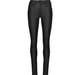 Sale Only - ONLANNE K MID WAIST COATED PNT Noir