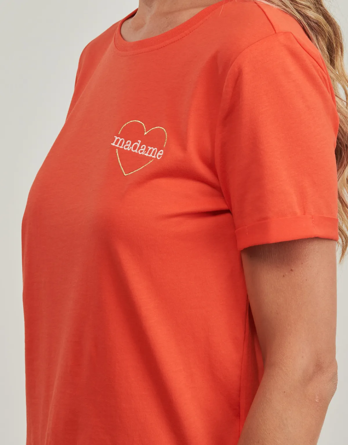 Hot Only - ONLBEATE LIFE S/S HEART TOP CS JRS Rouge