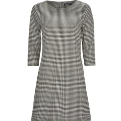 Discount Only - ONLBRILLIANT 3/4 CHECK DRESS  JRS Noir