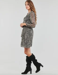 Only - ONLCERA 3/4 SHORT DRESS WVN Léopard Discount