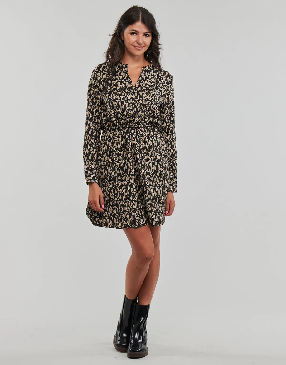 Only - ONLCORY L/S V-NECK TUNIC WVN Noir New