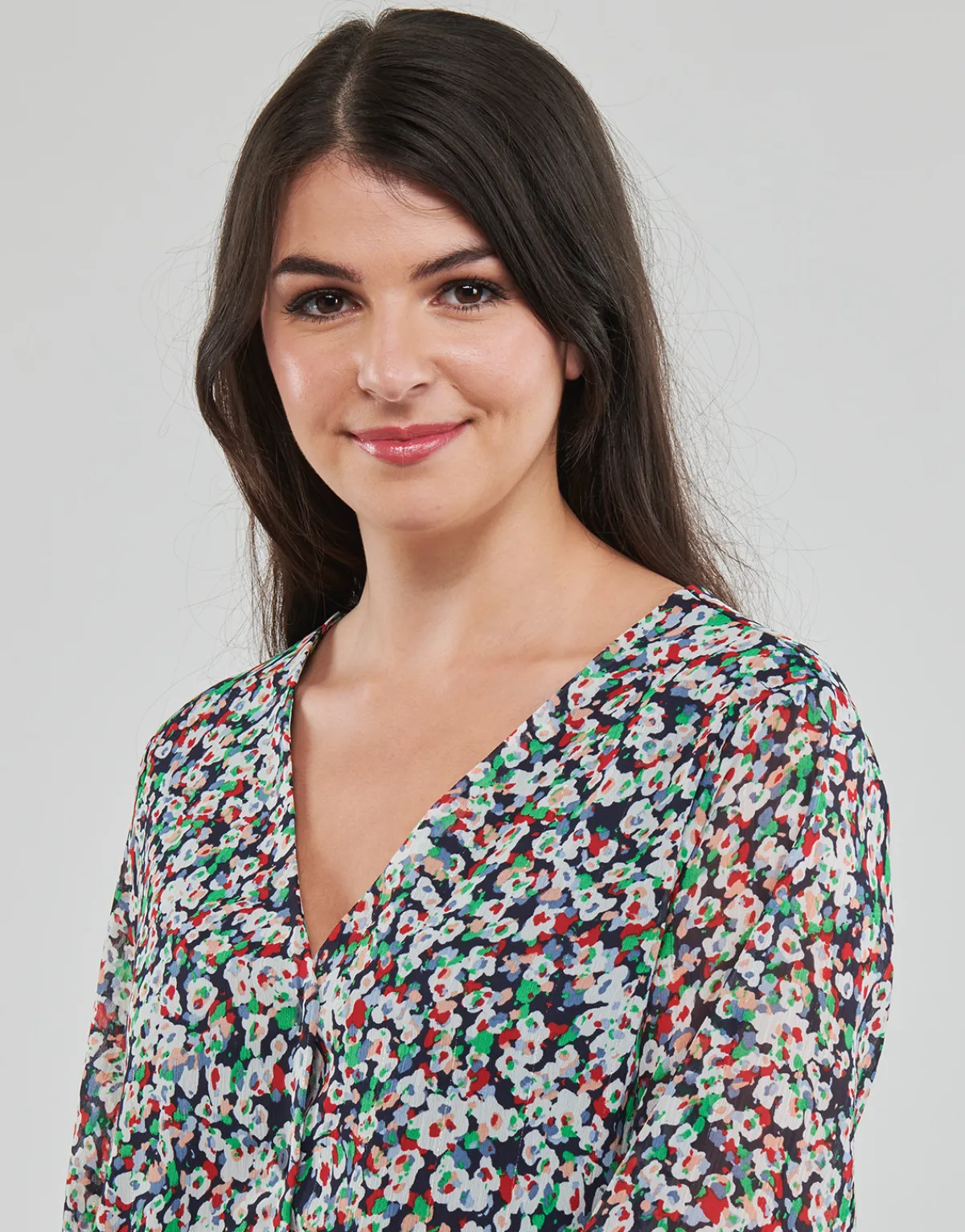 Only - ONLDANIELLE FR L/S V-NECK LUREX TOP PTM Multicolore Online