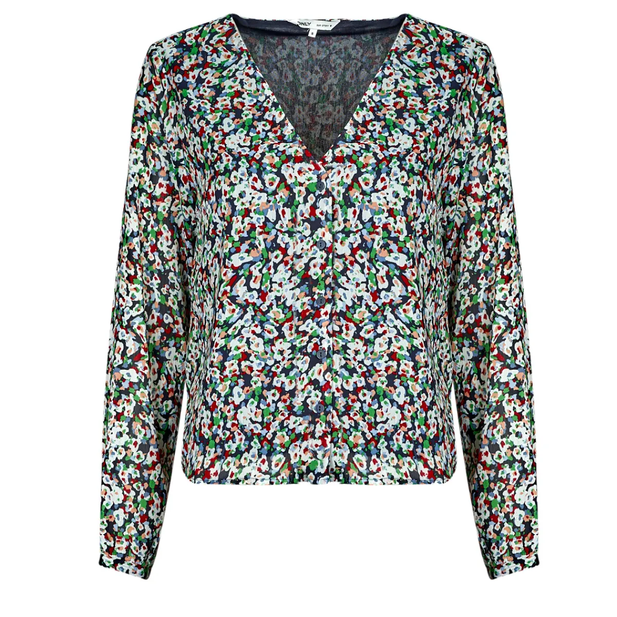 Only - ONLDANIELLE FR L/S V-NECK LUREX TOP PTM Multicolore Online