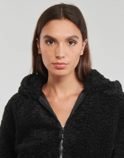 Clearance Only - ONLELLIE SHERPA HOODED JACKET CC  OTW Noir