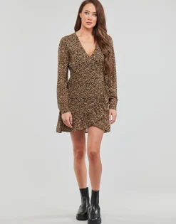 Only - ONLKACEY FR L/S WRAP DRESS PTM Marron Sale