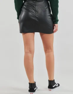 Only - ONLLENI FAUX LEATHER SLIT SKIRT PNT