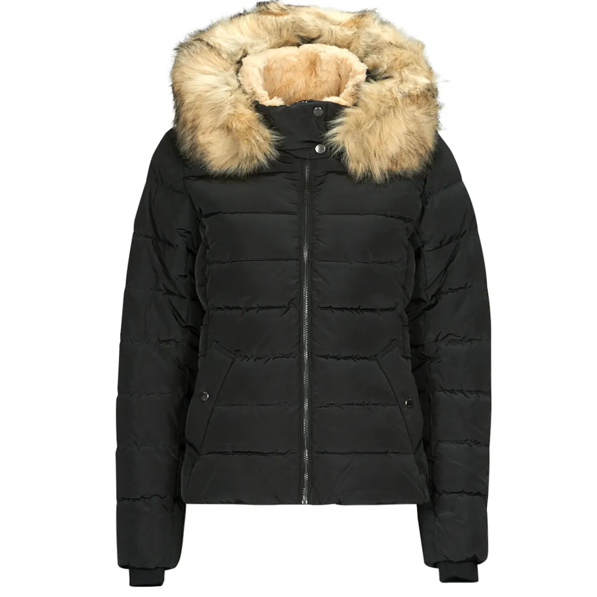 Outlet Only - ONLNEWCAMILLA FUR HOOD JACKET CC OTW Noir
