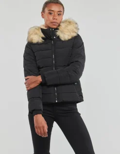 Outlet Only - ONLNEWCAMILLA FUR HOOD JACKET CC OTW Noir
