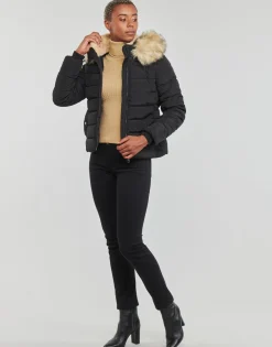 Outlet Only - ONLNEWCAMILLA FUR HOOD JACKET CC OTW Noir