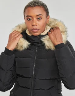 Outlet Only - ONLNEWCAMILLA FUR HOOD JACKET CC OTW Noir