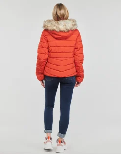 Only - ONLNEWELLAN QUILTED HOOD JACKET CC OTW Rouge Sale