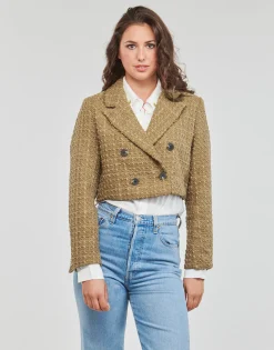 Only - ONLNEWKENNEDY BOUCLE BLAZER OTW Marron Sale