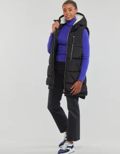 Online Only - ONLNEWNORA PUFFER WAISTCOAT CC OTW Noir