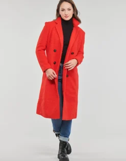 Online Only - ONLPIPER  COAT CC OTW Rouge