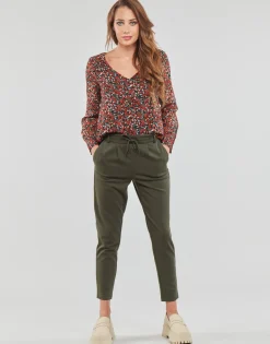 Only - ONLPOPTRASH LIFE EASY COL PANT PNT NOOS Kaki