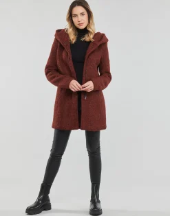 New Only - ONLSEDONA BOUCLE WOOL COAT OTW NOOS Bordeaux