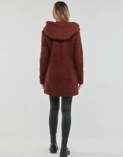 New Only - ONLSEDONA BOUCLE WOOL COAT OTW NOOS Bordeaux