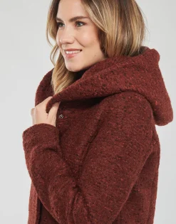 New Only - ONLSEDONA BOUCLE WOOL COAT OTW NOOS Bordeaux