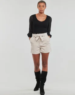 Only - ONLVIOLA HW PB BELT CORD SHORTS TLR Beige Outlet