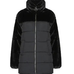 Outlet Only - ONLWANJA FUR PUFFER MIX COAT CC OTW Noir
