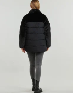 Outlet Only - ONLWANJA FUR PUFFER MIX COAT CC OTW Noir