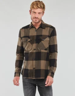 Best Only & Sons  - ONSMILO LS CHECK OVERSHIRT Marron