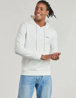 Discount Pepe jeans - ESSENTIAL HOODIE Ecru