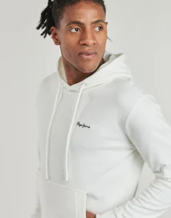 Discount Pepe jeans - ESSENTIAL HOODIE Ecru