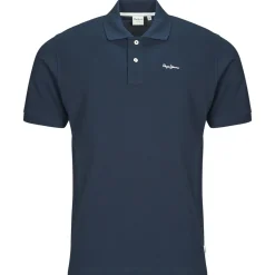 Hot Pepe jeans - ESSENTIAL POLO CONTRAST LOGO Marine